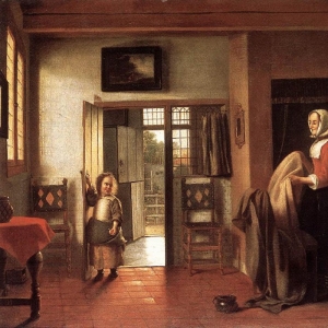 Питер де Хох - Спальня (1658-1660).
