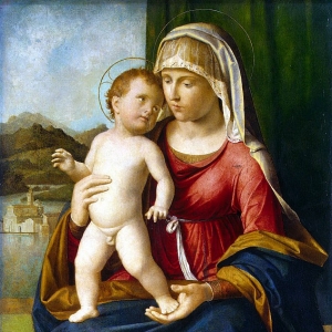 Джованни Батиста Чима да Конельяно - Мадонна с младенцем