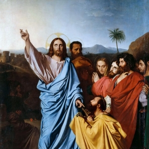 Жан Огюст Доминик Энгр - Христос, дающий ключи от рая святому Петру