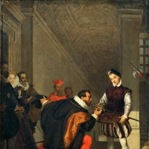 Жан Огюст Доминик Энгр - Дон Педро Толедский, целующий шпагу Генриха IV