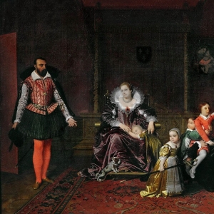 Жан Огюст Доминик Энгр - Испанский посол застает Генриха IV играющим со своими детьми