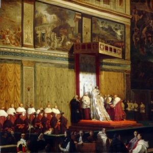 Жан Огюст Доминик Энгр - Папа Пий VII в Сикстинской капелле