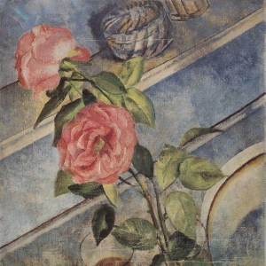Натюрморт с розами. 1922