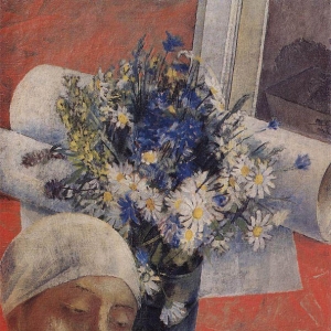 Натюрморт (с женской головкой). 1921