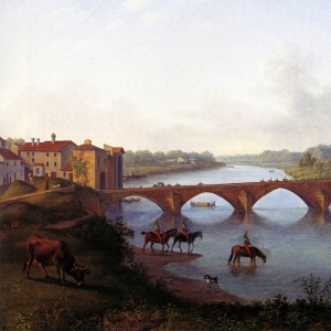 Хаккерт Якоб Филипп. Понте-а-Маре в Пизе (1799)