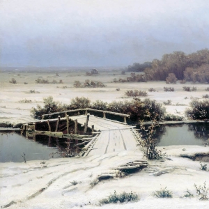 Волков Ефим. Ранний снег (1883)