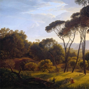 Хендрик Воогд. Пейзаж с соснами (1807)