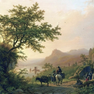 Куккук Баренд Корнелис. Зимний пейзаж (1837)