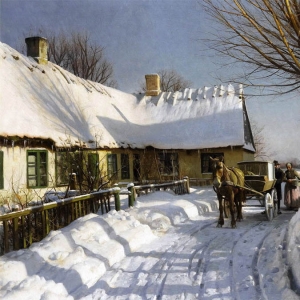 Мёнстед Петер. Зима в Герстедвестере (1924)
