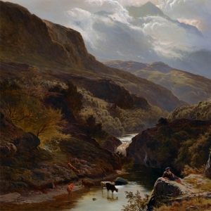 Перси Сидни Ричард.По дороге на озеро (1868)
