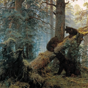 Шишкин Иван. Утро в сосновом лесу (1889)