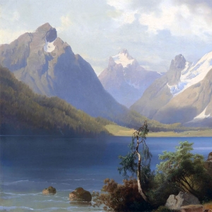 Тома Йозеф. Горный пейзаж с озером