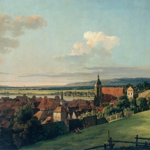 Белотто Бернардо. Вид Пирны от замка Зонненштайн (1756)