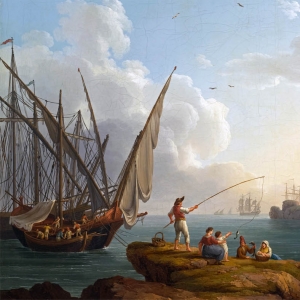 Хаккерт Якоб Филипп. Прибрежный пейзаж вблизи Вьетри (1776)