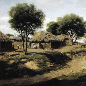 Клодт Михаил К.. Село в Орловской губернии (1864)