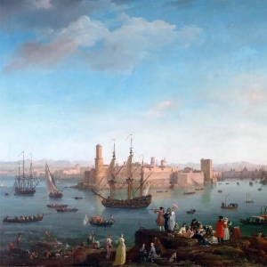 Верне Клод Жозеф. Вид на порт Марселя