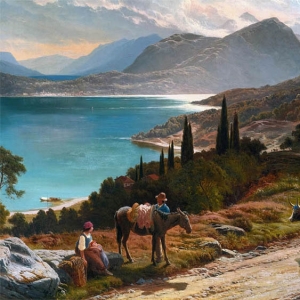 Перси Сидни Ричард. Пейзаж с дорогой, Анджера, Италия (1866)