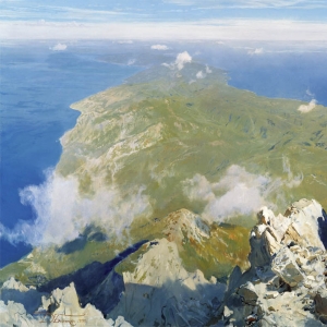 Белюкин Дмитрий. Панорама Афона с вершины Святой Горы (1999)