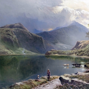 Перси Сидни Ричард. Llyn у Ddinas Северный Уэльс (1873)