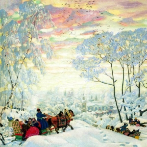 Кустодиев - Зима, 1916г