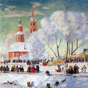 Кустодиев - Масленица, 1920г