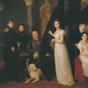 Тропинин - Семейный портрет графов Морковых. 1813