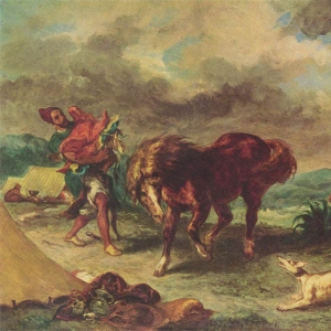 Эжен Делакруа - Марроканец и его конь