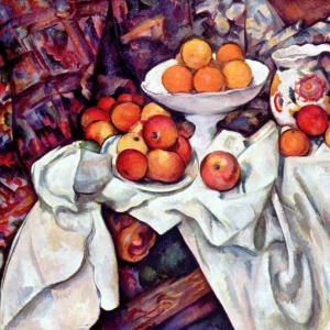 Сезанн, Поль. Натюрморт с яблоками и апельсинами