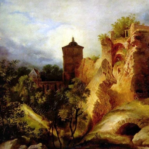 Блехен, Карл Эдуард Фердинанд. Взорванная башня Гейдельбергского замка
