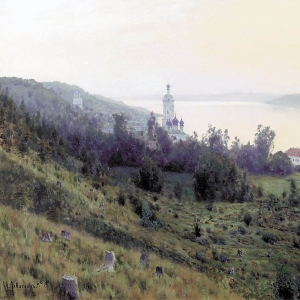 Левитан Исаак. Вечер. Золотой Плес (1889)