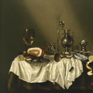 В. К. Хеда. Натюрморт с ветчиной. 1656