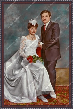 Заказать портрет на свадьбу от компании Portret-maslom.ru Ручная работа. Высочайшее качество. Звони: 89161719004