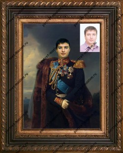 Коллективный подарок шефу портрет от компании Portret maslom.ru