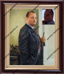 Мужской портрет от компании Portret maslom.ru