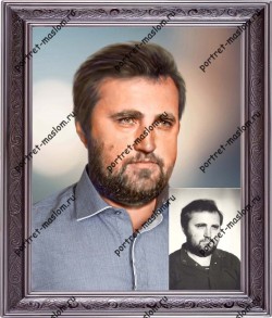 Портрет на день рождения от компании Portret maslom.ru