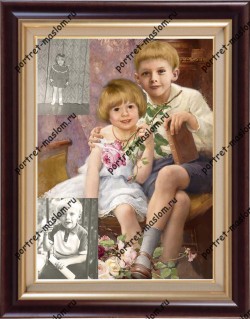 Портрет детей в образе от компании Portret maslom.ru