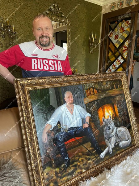 Портрет в подарок мужу от portret-maslom.ru