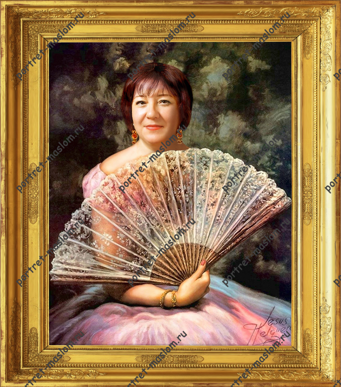Женский портрет от компании Портрет маслом
